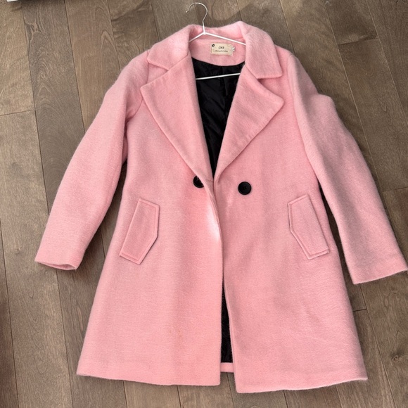 None Jackets & Blazers - Chic Pink Trench Coat
